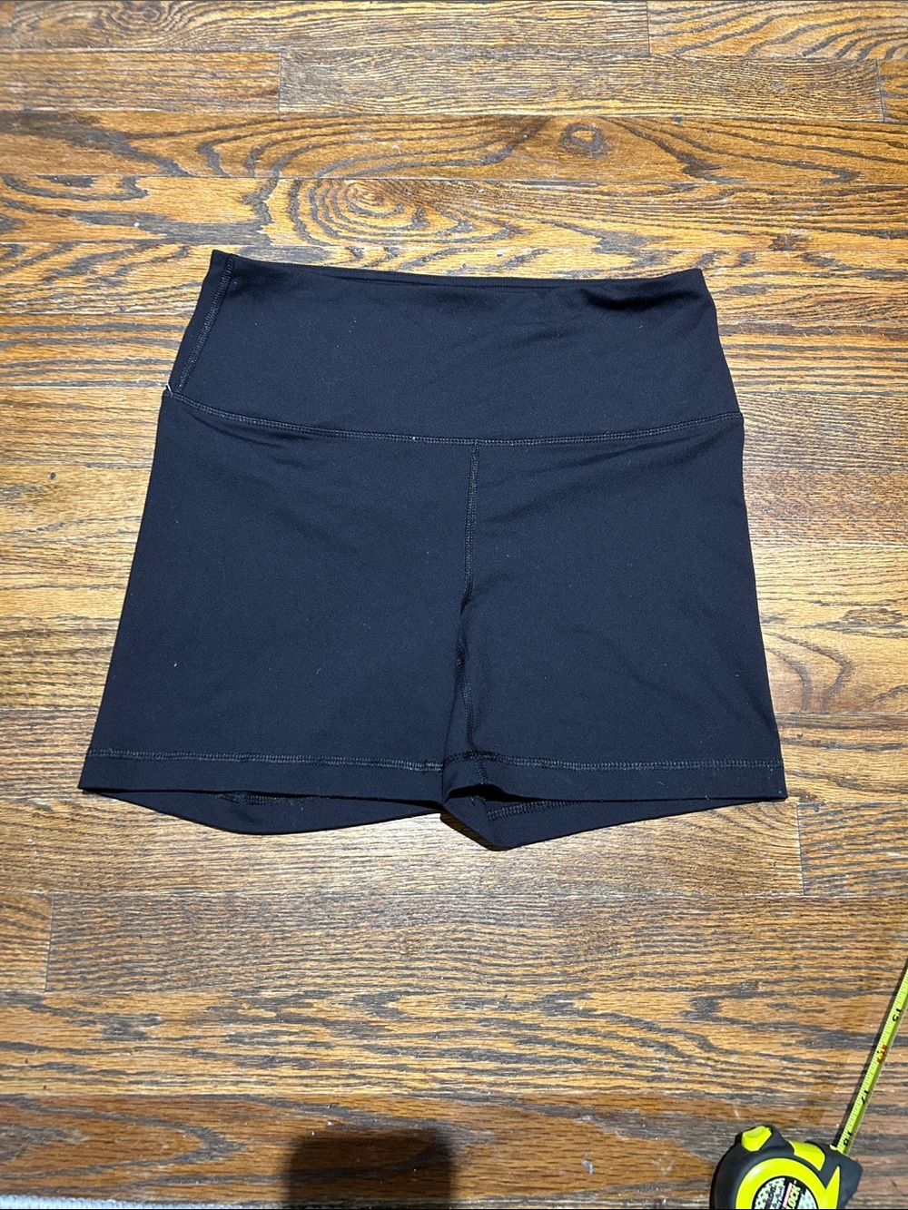 90 Degree By Reflex Black High-Waist Bike Shorts